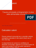 Calculator Calorii