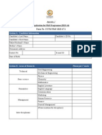 Applicationform For PHD Programme