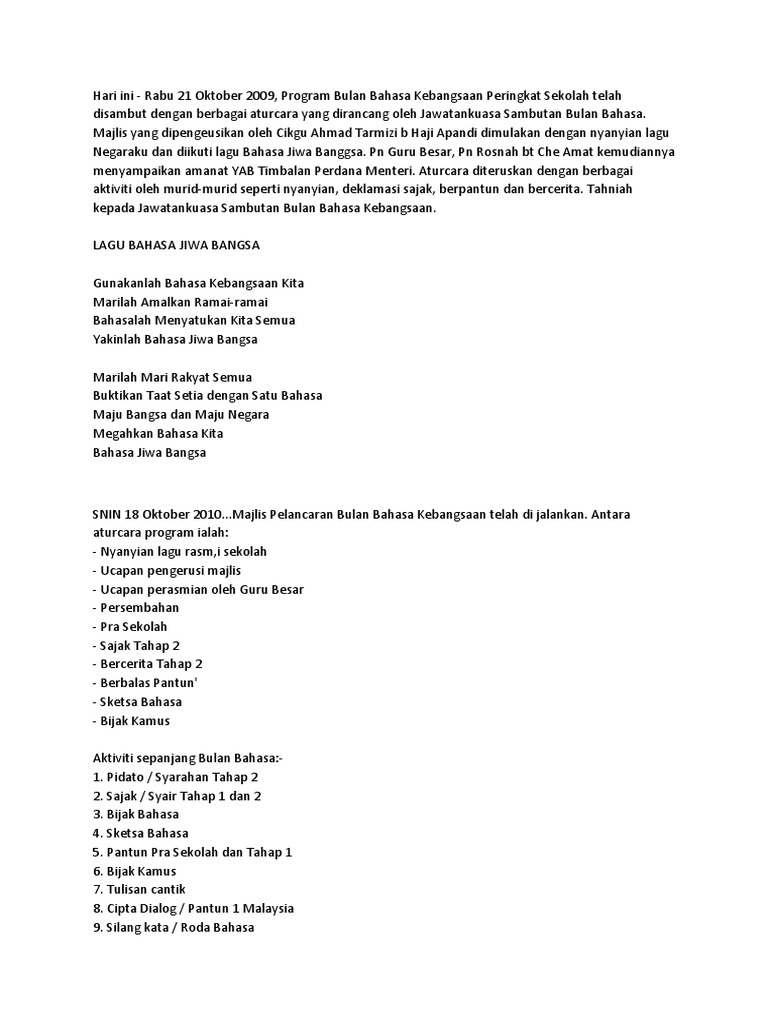 Lagu Bulan Bahasa Pdf