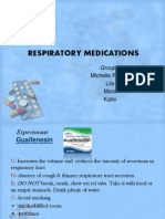 Respiratory Medications: Group II