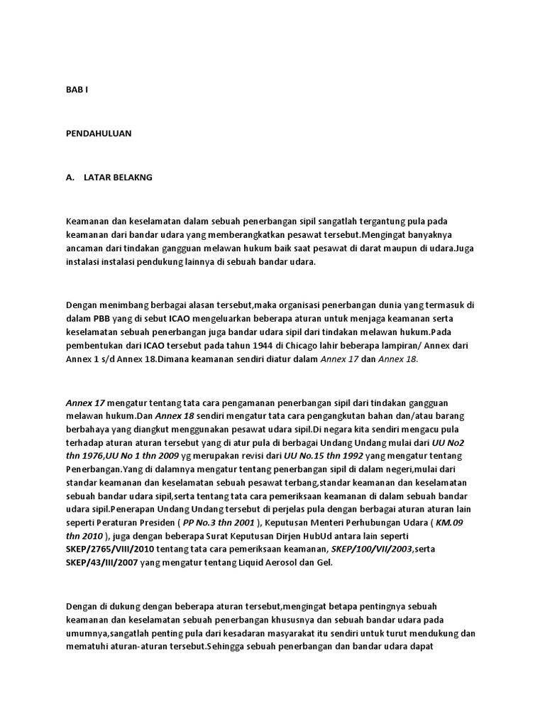 Contoh Makalah Tentang Penerbangan Dikdasmen
