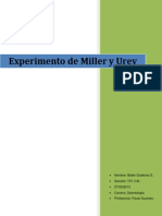 Experimento Miller Urey origen vida