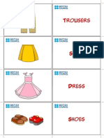 Kids Flashcards Clothes 2 PDF