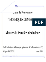 Mesure Du Transfert de Chaleur