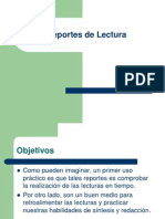 Reportes de Lectura