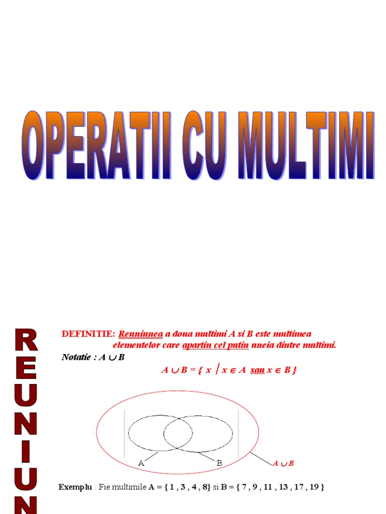 0operatii Cu Multimi