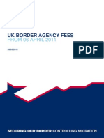 Fees Table Spring 2011