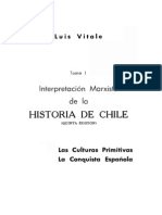 Luis Vitale - Interpretacion marxista de la historia de chile - Tomo I Las Culturas Primitivas La conquista Española