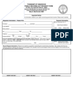 Kingwood OPRA Request Form