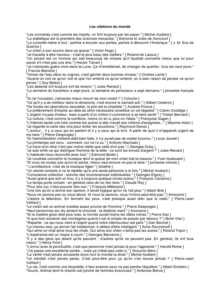 Ebook Citations Du Monde Personnes