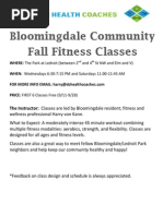 Bloomingdale Exercise Flyer From Harry Von Kann