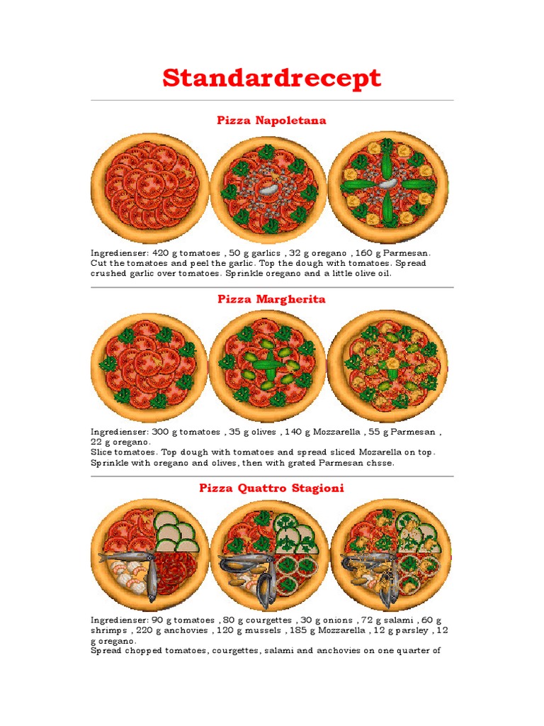 Pizza Tycoon Recipe Book | PDF | Pizza | Garlic