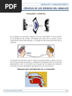 Ciencias de Los Sonidos Del Lenguaje