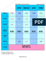 HORARIO CURSO 2013 - 2014