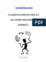 Apostila O Gerenciamento Eficaz Do Tempo Dentro Da Empresa