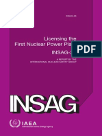 INSAG-26 - Licensing The First Nuclear Power Plant