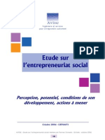 AVISE = Etude Sur l Entrepreneuriat Social