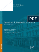 Questioni Di Economia e Finanza: Assessing The Allocation of Italian Foreign Aid