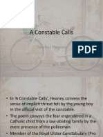 a constable calls