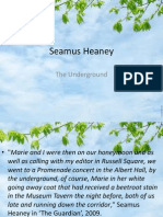 seamus heaney the underground