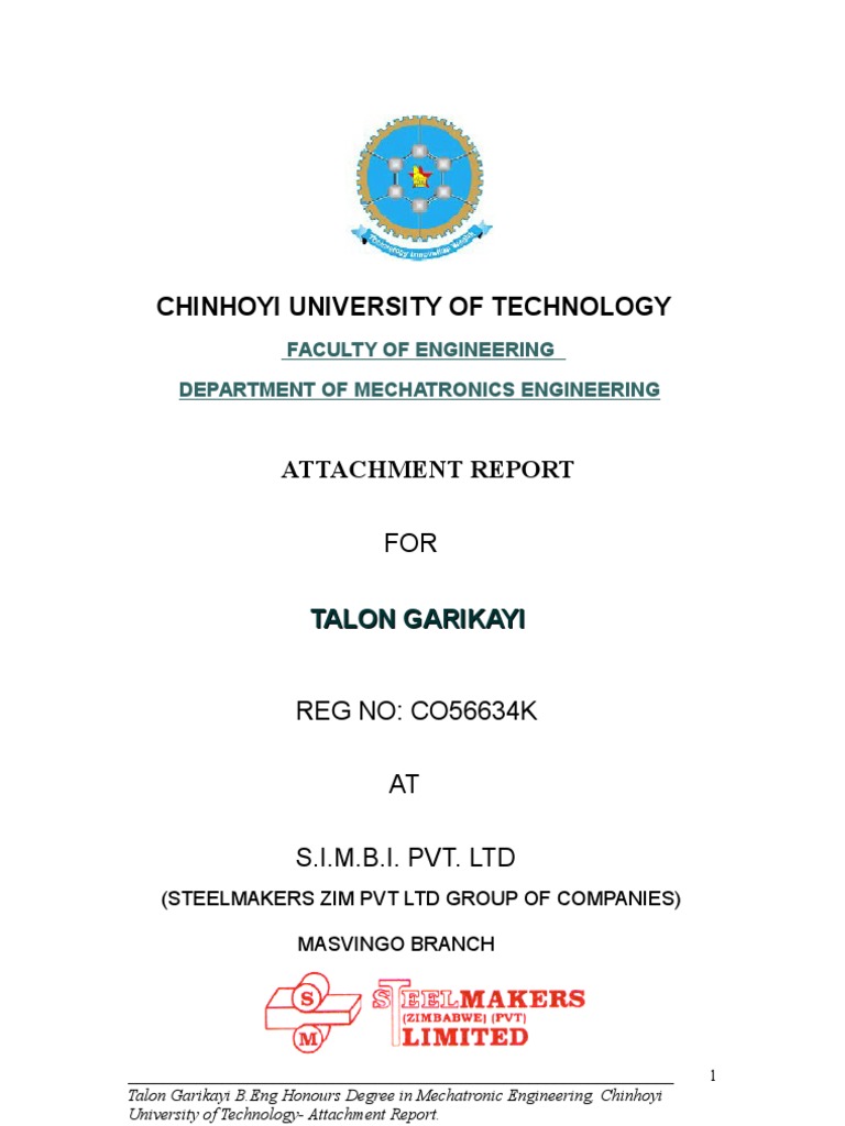 Talon garikayi c056634k work related learning report for simbi