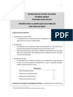 Roteiro para A Classificacao de Risco Familiar