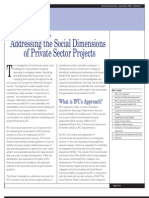 Good Practice Note: Addressing The Social Dimensions of Private Sector Projects (December 2003)