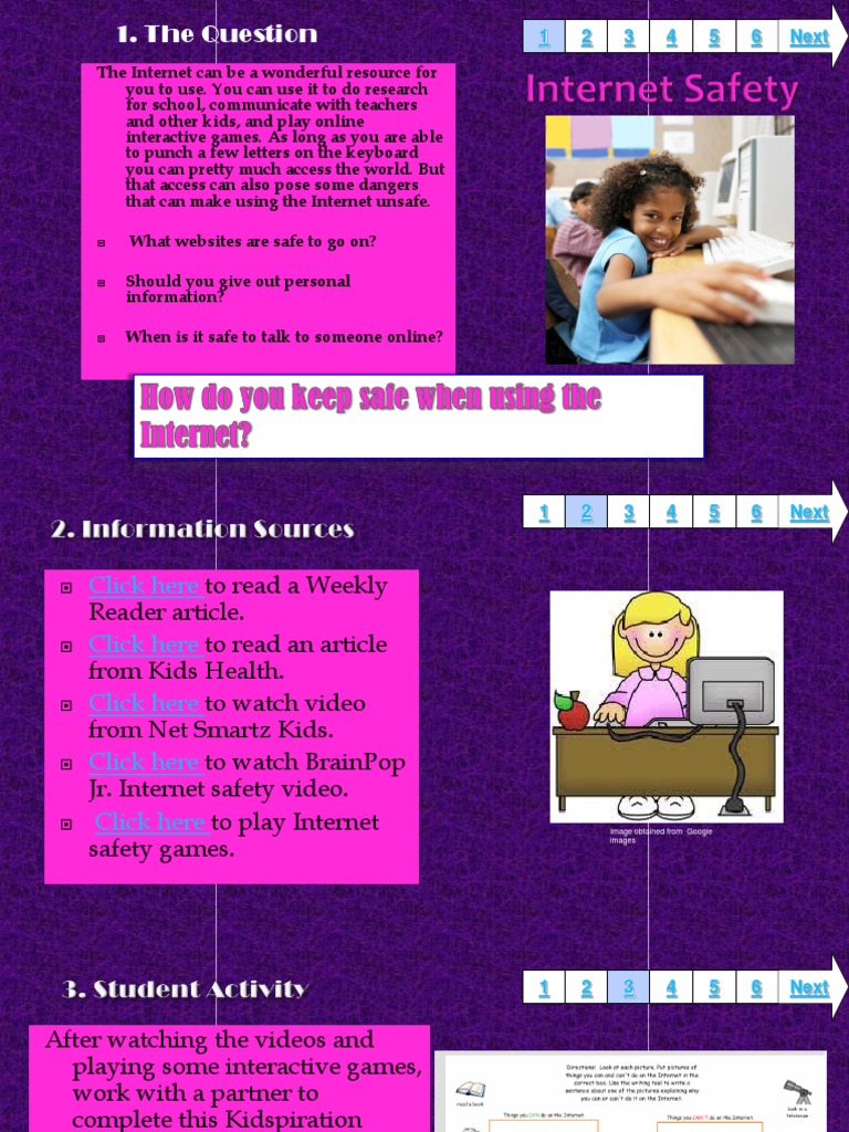 The Question: 1 2 3 6 5 4 Next | PDF | Internet | Communication