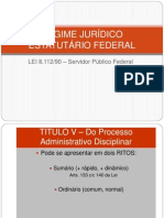 RJU - 8112 - Processo Adm Disciplinar