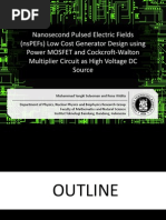 Nanosecond Pulsed Electric Fields (nsPEFs) Low Cost Generator Design using Power MOSFET and Cockcroft-Walton Multiplier Circuit as High Voltage DC Source