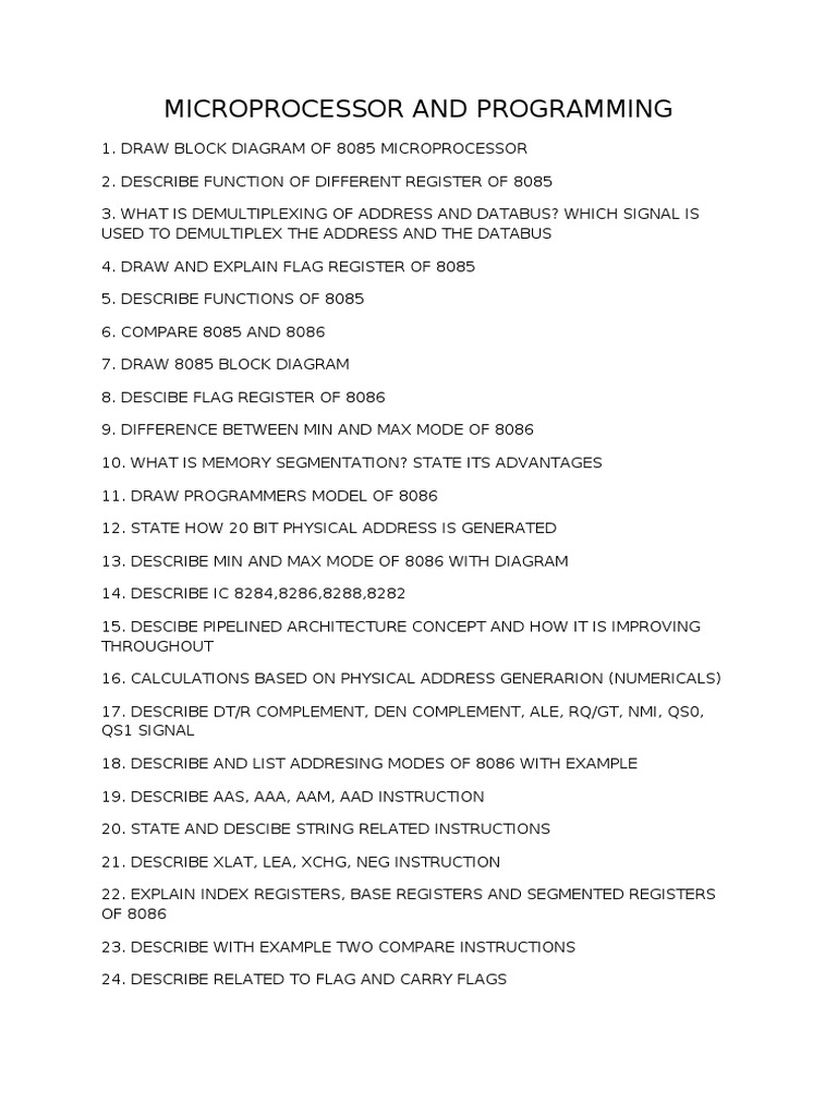Microprocessor And Assembly Language Pdf – GXZXNU