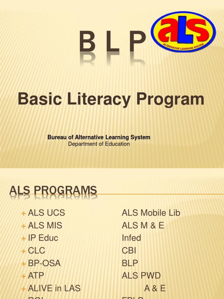 Als Basic Lit Program Download Free Pdf Literacy Communication