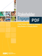 Stakeholder Engagement: A Good Practice Handbook For Companies Doing Business in Emerging Markets (May 2007)