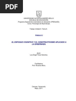 Trabajo Sobre Constructivismo.