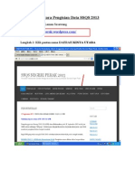 Tatacara Pengisian Data SSQS 2013