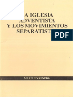 La Iglesia Adventista y Los Movimientos Separatistas - Mariano Renedo