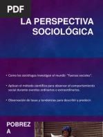 La perspectiva sociológica