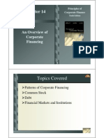 Corporate Financing Patterns and Sources