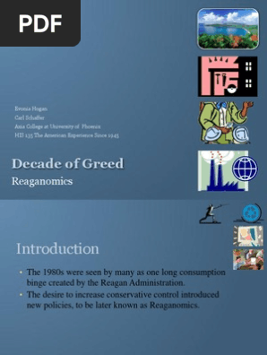 Uopx Wk7 His135 Assignment Decade Of Greed Ronald Reagan The United States