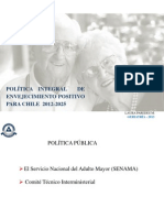Política Integral de envejecimiento positivo para Chile 2012-2015