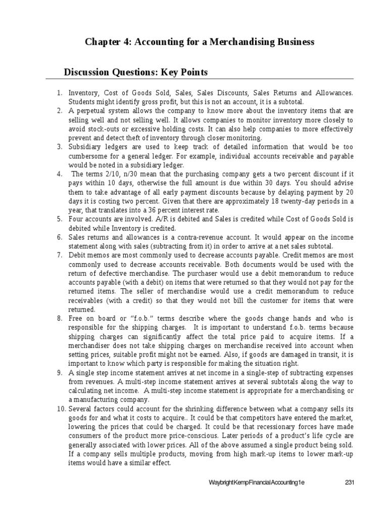 Chapter 4 Solutions Download Free Pdf Debits And Credits Revenue