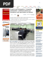 SiteBarra » Projetos que extinguiam a “vergonha parlamentar” e diminuía número de vereadores são reprovados na Câmara