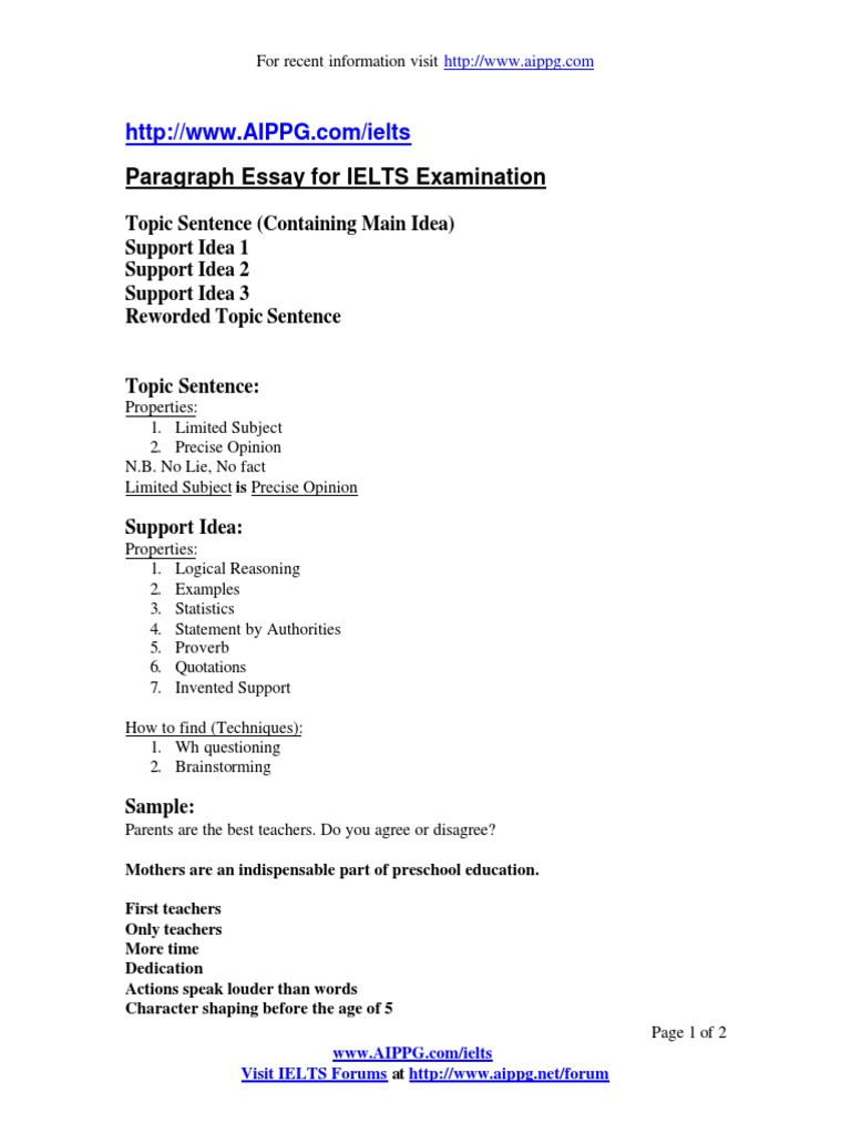 Pte essay samples picture