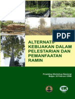 Alternatif Kebijakan Dalam Pelestarian Dan Pemanfaatan Ramin