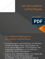 11a - Les Documents Authentiques - 3 Mai 2011