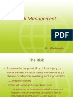 Risk Management in Projects by Prof. Mahajanrisk Management, NICMAR, PUNE