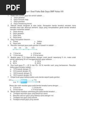 Soal Ipa Bab Energi Dan Usaha Smp Kls 8