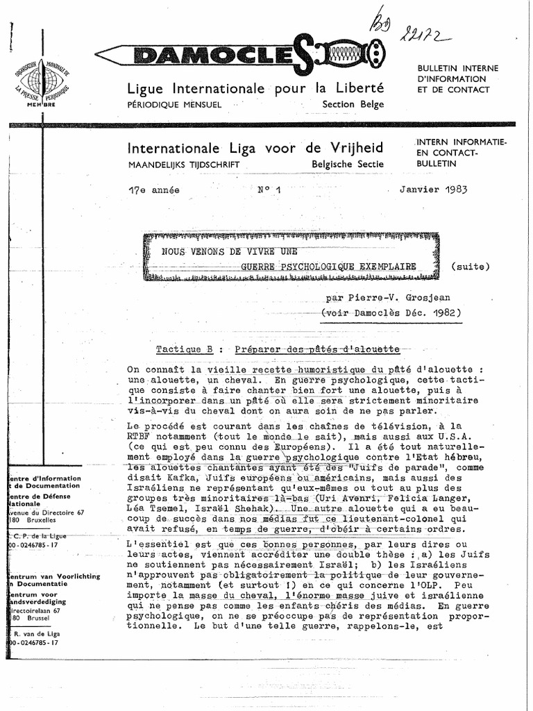 Damocles LIL 1983ocr | PDF | Union soviétique | Politique mondiale