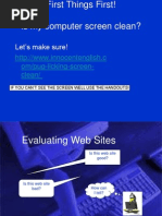 Evaluating Web Sites Powerpoint