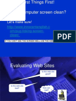 Evaluating Web Sites Powerpoint